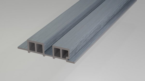 Реечные панели WOODVEX Lines цвет Light gray